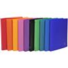 Exacompta Raccoglitore ad anelli Exacompta LINEA OPACO 4 anelli Ø 15 mm ppl A4 10 colori assortiti - 51199E