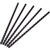 Q-Connect Dorsi a spirale in PVC per rilegatura Q-Connect A4 - 21 anelli 8 mm - fino a 40 ff nero - conf. 100 pz - KF24018