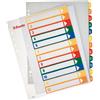 Esselte Rubrica in PPL Esselte extra numerica 1-12 con indice stampabile a PC A4 maxi - 100214