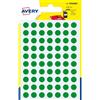 Avery Etichette rotonde colorate AVERY verde Ø 8 mm - 70 et/foglio - scrivibili a mano - bustina da 7 fogli - PSA08V