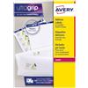 Avery Etichette bianche per indirizzi AVERY Ultragrip™ 38,1x21,2 mm - 65 et/foglio - stampanti laser cf. 100 fogli L7651-100