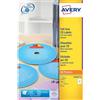 Avery Etichette per CD AVERY finitura coprente Ø 117 mm - 2 et/foglio - per Laser - bianche - conf. 25 fogli - L7676-25