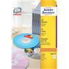 Avery Etichette per CD AVERY finitura coprente a foro largo - Ø 117 mm - 2 et/foglio - per Laser - conf. 25 fogli - L6043-25