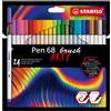 Stabilo Pennarello Stabilo Arty Line Pen 68 brush punta a pennello in conf. 24 colori assortiti - 568/24-21-20