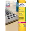 Avery Etichette permanenti poliestere argento Avery 25,4x10 mm - 189 et/foglio - laser monocolore - conf. 20 ff L6008-20