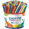 Giotto Pennarelli GIOTTO Turbo Color punta fine 2,8 mm assortiti barattolo da 96 - F521500
