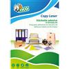 Tico Etichette bianche con angoli arrotondati TICO Copy Laser Premium 199x289 mm - 1 et./foglio - conf. 100 fogli LP4W-199289