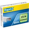 Rapid Punti metallici Rapid Standard 21/4 conf. da 2000 - 24867500