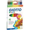 Giotto Matite colorate GIOTTO Mega assortiti astuccio da 12 - F225600