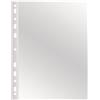 Q-Connect Buste a perforazione universale Q-Connect 22x30 cm medio spessore finitura liscia conf. 50 pezzi - KF11188