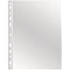Q-Connect Buste a perforazione universale Q-Connect 22x30 cm basso spessore finitura goffrata conf. 50 pz - KF11189