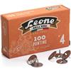 leone dell'era Puntine da disegno in acciaio Leone Dell'Era N° 4 diametro testa 13 mm - scatola di cartone da 100 pezzi - PL4