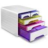 CEP Cassettiera da scrivania CEP Smoove 360x288x271 mm bianco 5 cassetti misti 1072130931