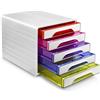 CEP Cassettiera da scrivania CEP Smoove 360x288x271 mm bianco 5 cassetti medi 1071110931