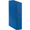 Esselte Cartelle portaprogetti Esselte C28 EUROBOX dorso 8 cm presspan biverniciato blu - 390328050