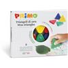Primo Triangoli di cera Primo 5 mm colori assortiti - conf. 6 pezzi - 074TRI6