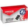 office products Molle fermacarte nero Office Products 19 mm - conf. 12 pezzi - 18091919-05