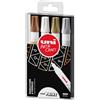 uni- mitsubishi Marcatore permanente a vernice Uni Paint Marker tratto 2,8 mm colori assortiti Conf. 4 pezzi - M PX20S 4P