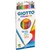 Giotto Matite colorate GIOTTO Stilnovo assortiti Astuccio da 12 - F256500