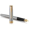 Parker Penna roller Parker Sonnet punta F inchiostro nero Parker Stainless Steel GT - 1931506
