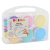 Primo Tempera a dita Primo 100 g - valigetta 6 colori assortiti pastello in vasetti in polipropilene - 2212TD6PAST