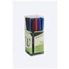 Tratto Penne a sfera Tratto 1Uno Green Plastic punta 1 mm - tratto 0,5 mm - assortiti Conf. 24 pezzi - F838400