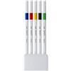 Uni Fineliner Uni Emott - 0,4 mm - vivid color - conf. 5 pezzi - M PEM-SY 5C 1
