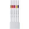 Uni Fineliner Uni Emott - 0,4 mm - passion color conf. 5 pezzi - M PEM-SY 5C 2