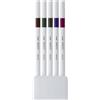Uni Fineliner Uni Emott - 0,4 mm - vintage color conf. 5 pezzi - M PEM-SY 5C 3