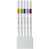 Uni Fineliner Uni Emott - 0,4 mm - retrò color conf. 5 pezzi - M PEM-SY 5C 8
