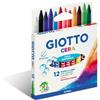 Giotto Pastelli a cera GIOTTO CERA assortiti astuccio appendibile da 12 - F281200