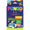 Pongo Panetti di plastilina 100% vegetale Pongo by Giotto 264 g conf. da 8 colori fluo assortiti - F603200