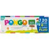 Pongo Panetti di plastilina vegetale modellabile 50 g Pongo conf. da 20 colori assortiti F601000