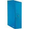 Leitz Scatola portaprogetti Leitz WOW in cartone - dorso 10 cm - formato 25x35 cm azzurro metallizzato - 39680036