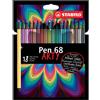 Stabilo Pennarelli Stabilo Pen 68 arty - tratto 1 mm - colori assortiti - Conf. 18 pezzi - 6818-1-20