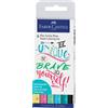 Faber-Castell Penna inchiostro pigmentato Faber Castell Pitt Artist conf. 6 pezzi - Lettering pastello -