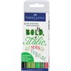 Faber-Castell Penna inchiostro pigmentato Faber Castell Pitt Artist conf. 6 pezzi - Lettering green - 267117