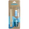 Donau Set scrittura Donau ÖKO blu temperamatite + gomma + matita - conf. 5 pz - 330423