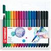 Stabilo Pennarello Stabilo Point Max - punta nylon - colori assortiti - astuccio da 18 pezzi - 488/18-01