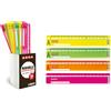 Arda Righelli con puntatore per compasso Arda in barattolo da 24 colori fluo R17FLBAR