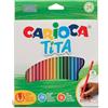 Carioca Matite colorate Carioca Tita Ø 3 mm - conf. da 24 colori assortiti - 42794