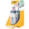Bic Espositore 20 penne a sfera a scatto Bic 4 Colours Shine 902128