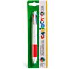 Carioca Penna a sfera 4 colori Carioca Ø punta 1 mm - blister - 40145