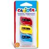 Carioca Temperamatite a 1 foro Carioca - blister 3 pezzi colori assortiti - 42095