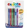Carioca Penne cancellabili Carioca OOPS con inchiostro termosensibile 0,7 mm blister da 6 pz assortiti - 43037