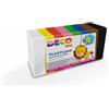 DECO Plastilina in panetto Deco 500 g - conf. da 10 colori assortiti - 07033