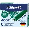 Pelikan Cartuccia per stilografica Pelikan TP/6 verde scuro conf. da 6 verde scuro 400142563