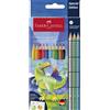 Faber-Castell Matite Colour Grip Faber-Castell dinosaurus - conf. 13 pz - colori assortiti - 201545