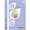 rambloc Ricambio rinforzato quaderni ad anelli Rambloc formato A4 colore azzurro - 5 mm - 90524128