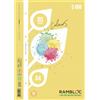 rambloc Ricambio rinforzato quaderni ad anelli Rambloc formato A4 colore giallo - 5 mm - 90524122